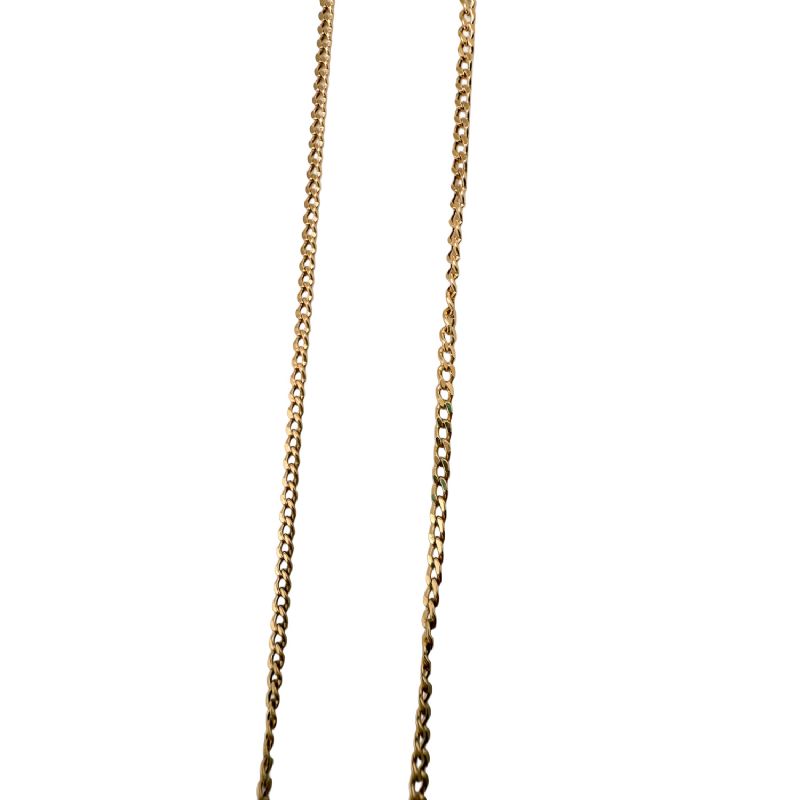 Cadena Barbada de Oro - 45 cm - Oro 18 kt.