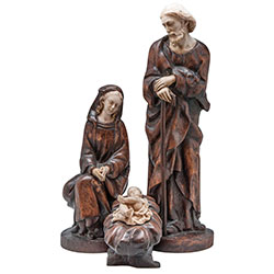 Im�gen de San Roque con perro Talla de madera Hecho a mano