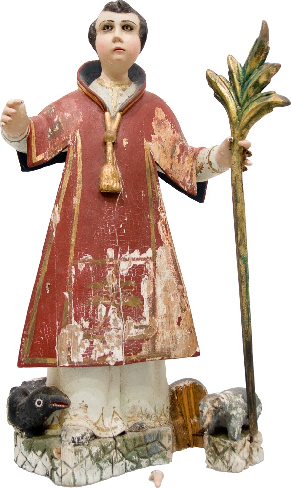 Imagen religiosa antes de su restauraci&oacute;n, ejemplo 1