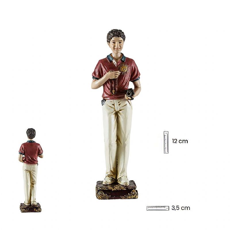 Carlo Acutis - Figura de resina de poli�ster de 13 cm