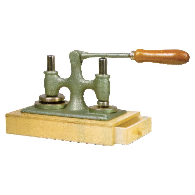 M�quina corta formas doble 35 y 75 mm con caj�n recolector