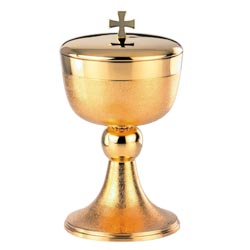 Copn contemporneo en metal dorado con acaba...
