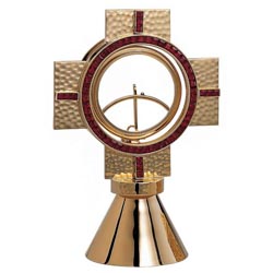 Ostensorio de capilla con diseo elegante y m...