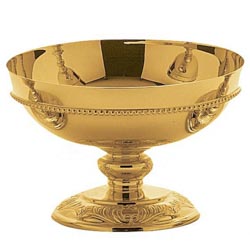 Copn-patena en metal dorado con decoracin p...