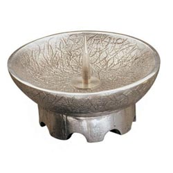 Candelero moderno en bronce fundido con pinch...