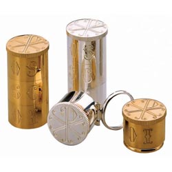 Crismera triple apilable en bao de oro