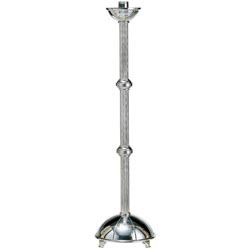 Candelero de pie contemporneo en metal plate...