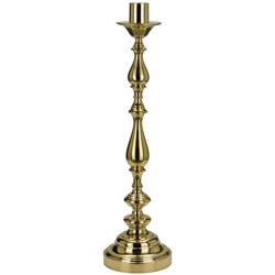 Candelero de pie clsico en latn con mechero...
