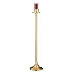 Candelero de pie moderno en latn de 114 cm d...
