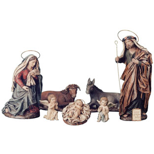 Nacimiento hebreo de 7 piezas - barro y tela ...