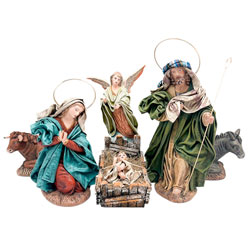 Nacimiento hebreo de 6 piezas - barro y tela ...