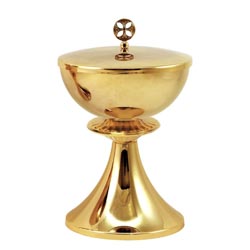 Copn en latn dorado de 24K con nudo ovalado...