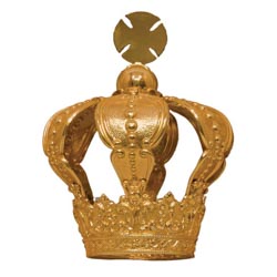 Corona imperial en metal dorado