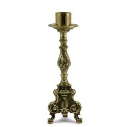 Candelero de altar en bronce antiguo Altura 2...