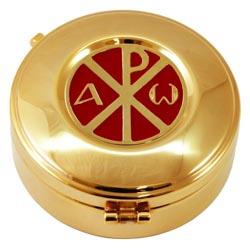 Caja portaformas con smbolo Alfa y Omega sob...