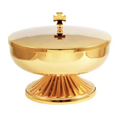 Copn-patena en latn dorado con base decorad...