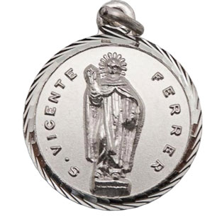 Medalla de San Vicente Ferrer, Plata de ley, ...