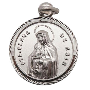 Medalla de Santa Clara de Ass, Plata de ley,...