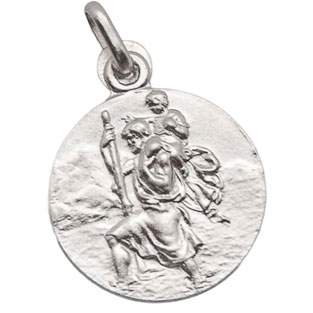 Medalla de San Cristbal, Plata de ley, Medidas...