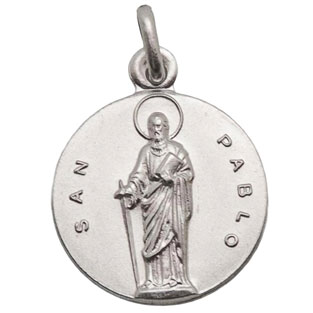 Medalla de San Pablo, Plata de ley, Medidas a...