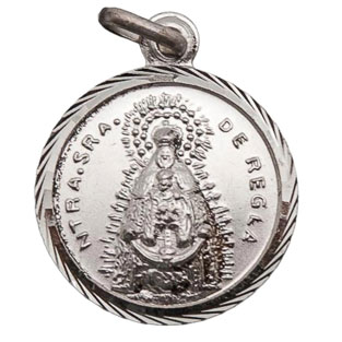 Medalla de la Virgen de Regla, Plata de ley, Me...