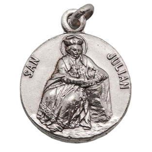 Medalla de San Julin, Plata de ley, Medidas ...