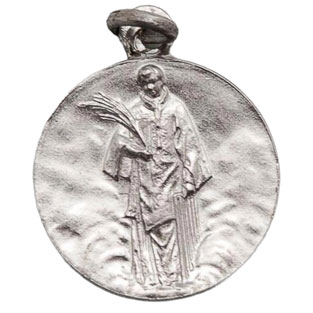 Medalla de San Lorenzo, Plata de ley, Medidas...