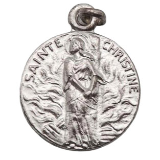 Medalla de Santa Cristina, Plata de ley, Medi...