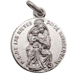 Medalla de Nuestra Seora de las Nieves, Plata ...