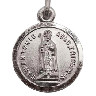 Medalla de San Antonio Abad, Plata de ley, Me...
