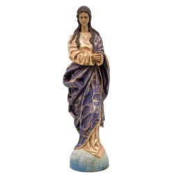 Virgen Pursima - Imagen en talla de madera -...
