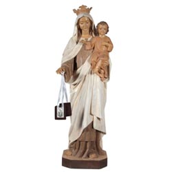 Virgen del Carmen - Imagen en talla de madera...
