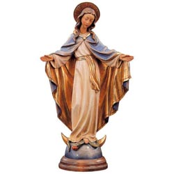 Virgen Inmaculada - Imagen en talla de madera...