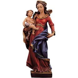 Virgen Tirolesa - Imagen en talla de madera -...