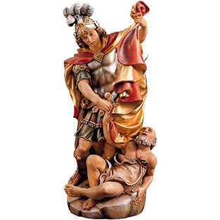 Imagen de San Martn en talla de madera