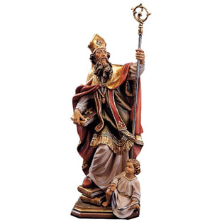 Imagen de San Agustn en talla de madera