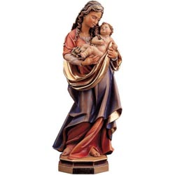 Virgen Napolitana - Imagen en talla de madera...