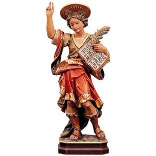 Imagen de San Pancracio en talla de madera