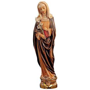 Imagen de Santa Catalina de Siena en talla de...