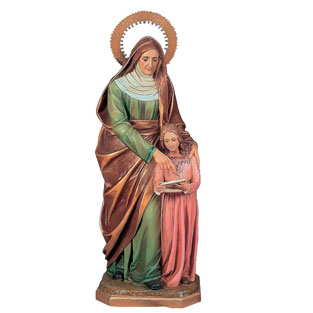 Imagen de Santa Ana con la Virgen Nia en pas...