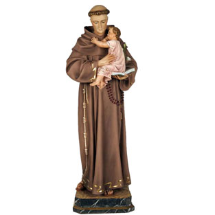 Imagen de San Antonio de Padua en pasta de made...
