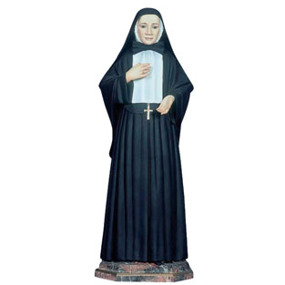 Imagen de Madre Cabrini en pasta de madera co...