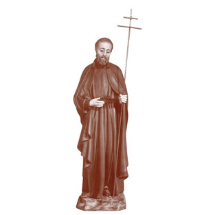 Imagen de San Camilo de Lelis en pasta de mad...