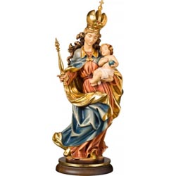 Virgen Barroca - Imagen en talla de madera - ...