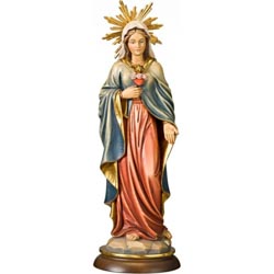 Sagrado Corazn de Mara con aureola - Imagen...