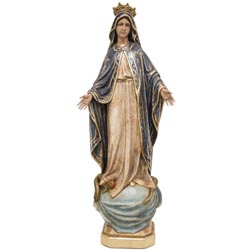 Virgen Milagrosa - Imagen en talla de madera ...