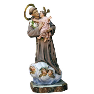 Imagen de San Antonio de Padua en pasta de made...