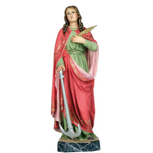 Imagen de Santa Filomena en pasta de madera c...