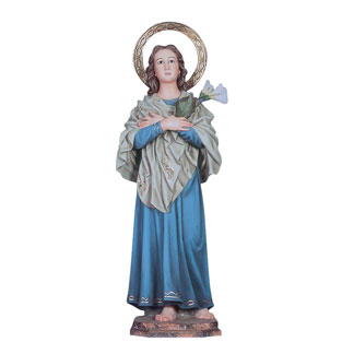 Imagen de Santa Mara Goretti en pasta de mad...