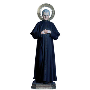 Imagen de San Juan Bosco en pasta de madera c...
